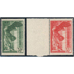 FRANCE N°354 ET 355 VICTOIRES SAMOTHRACES TIMBRES NEUFS** ANNÉE 1937 COTE 420€