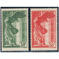 FRANCE N°354 ET 355 VICTOIRES SAMOTHRACES TIMBRES NEUFS** COTE 420€ ANNÉE 1937