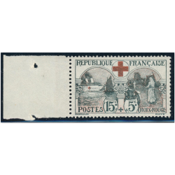 FRANCE N°156 CROIX-ROUGE TIMBRE NEUF** ANNÉE 1918 COTE 300€ BORD DE FEUILLE LUXE