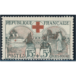 FRANCE N°156 CROIX-ROUGE TIMBRE NEUF** ANNÉE 1918 COTE 300€ BELLE QUALITÉ