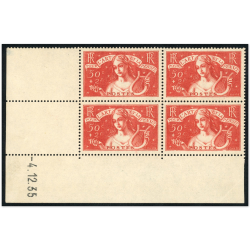 FRANCE COIN DATÉ N°308 TIMBRES NEUFS** "ART ET PENSÉE" COTE 675€ ANNÉE 1935