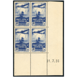 FRANCE COIN DATÉ N°320 TIMBRES NEUFS "ATLANTIQUE SUD" COTE 200€ ANNÉE 1936