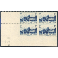 FRANCE COIN DATÉ N°379 TIMBRES NEUFS "CHATEAU DE VERSAILLES" COTE 230€ AN 1938