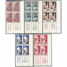 FRANCE COIN DATÉ N°970/974 TIMBRES NEUFS "MÉTIERS D'ART" BELLE QUALITÉ COTE 215€