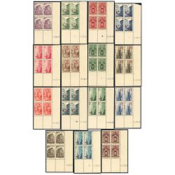 MONACO COIN DATÉ SÉRIE COMPLÈTE 200 À 214 TIMBRES NEUFS** COTE TRÈS IMPORTANTE