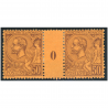 MONACO MILLÉSIME N°18 TIMBRES NEUFS "50c lilas brun sur orange" COTE 800€