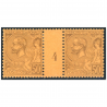 MONACO MILLÉSIME N°18 TIMBRES 50c lilas brun sur orange COTE 800€ BELLE QUALITÉ