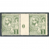 MONACO MILLÉSIME N°11 TIMBRES NEUFS "1c VERT-JAUNE" COTE 300€ BELLE QUALITÉ