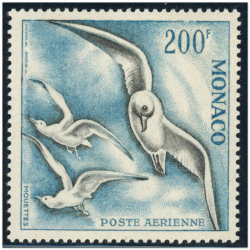 MONACO POSTE AÉRIENNE N°67 TIMBRE NEUF SANS CH "OISEAU DE MER" COTE 475€
