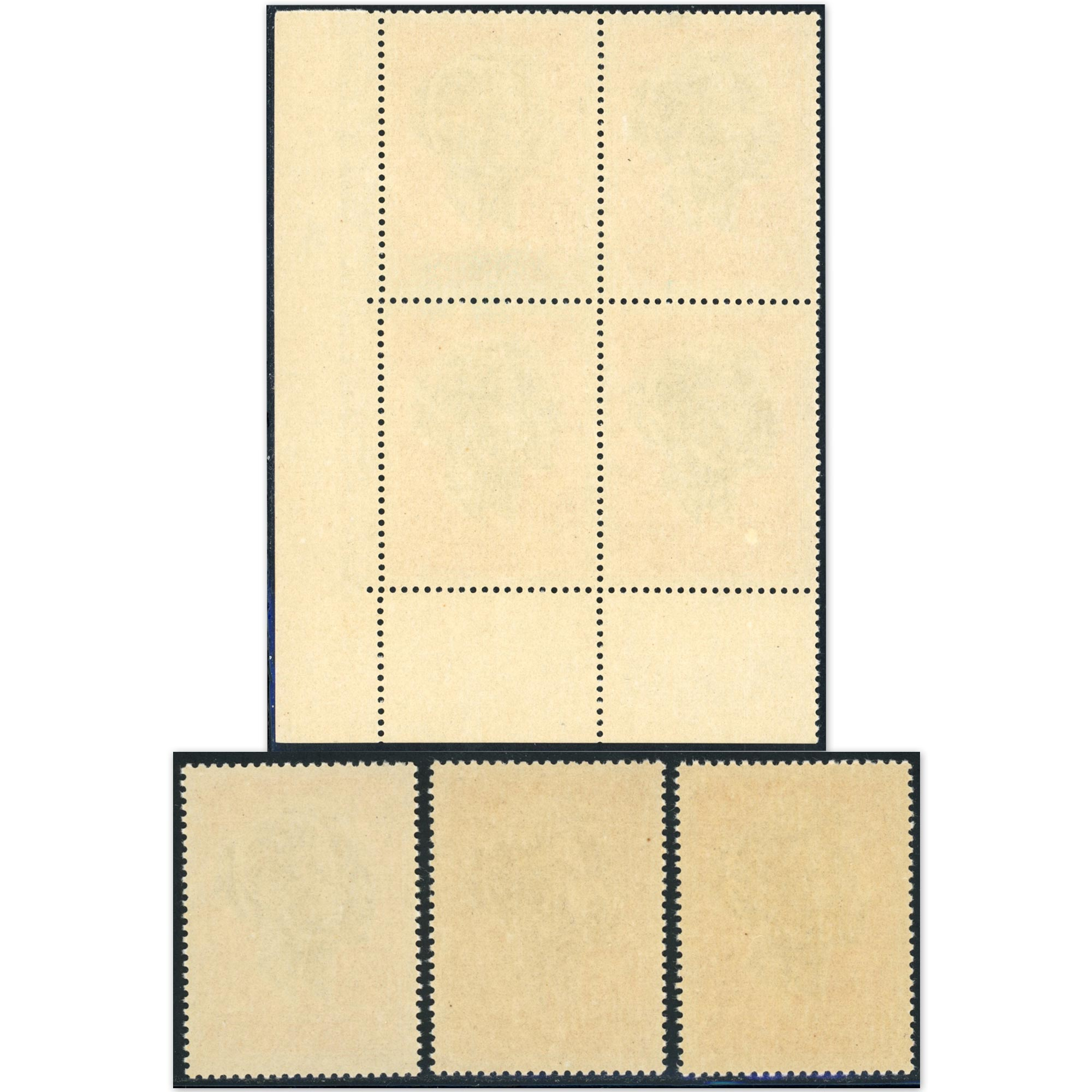 MONACO STOCK DE 7 TIMBRES NEUFS POSTE AÉRIENNE N°90A "COUPLE PRINCIER" COTE 366€