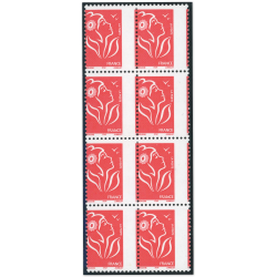 FEUILLE DE 8 TIMBRES MARIANNE PIQUAGE À CHEVAL N°3734 TIMBRES NEUFS QUALITÉ LUXE