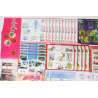 LOT BLOCS FEUILLETS TIMBRES EN EUROS AVEC DÉFAUTS POUR AFFRANCHIR FACIALE 231,5€