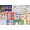 LOT BLOCS FEUILLETS TIMBRES EN EUROS AVEC DÉFAUTS POUR AFFRANCHIR FACIALE 231,5€