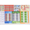 LOT BLOCS FEUILLETS TIMBRES EN EUROS AVEC DÉFAUTS POUR AFFRANCHIR FACIALE 231,5€