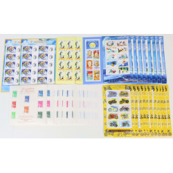 LOT BLOCS ET CARNETS TIMBRES EN EUROS AVEC DÉFAUTS POUR AFFRANCHIR FACIALE 137€