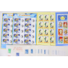 LOT BLOCS ET CARNETS TIMBRES EN EUROS AVEC DÉFAUTS POUR AFFRANCHIR FACIALE 137€
