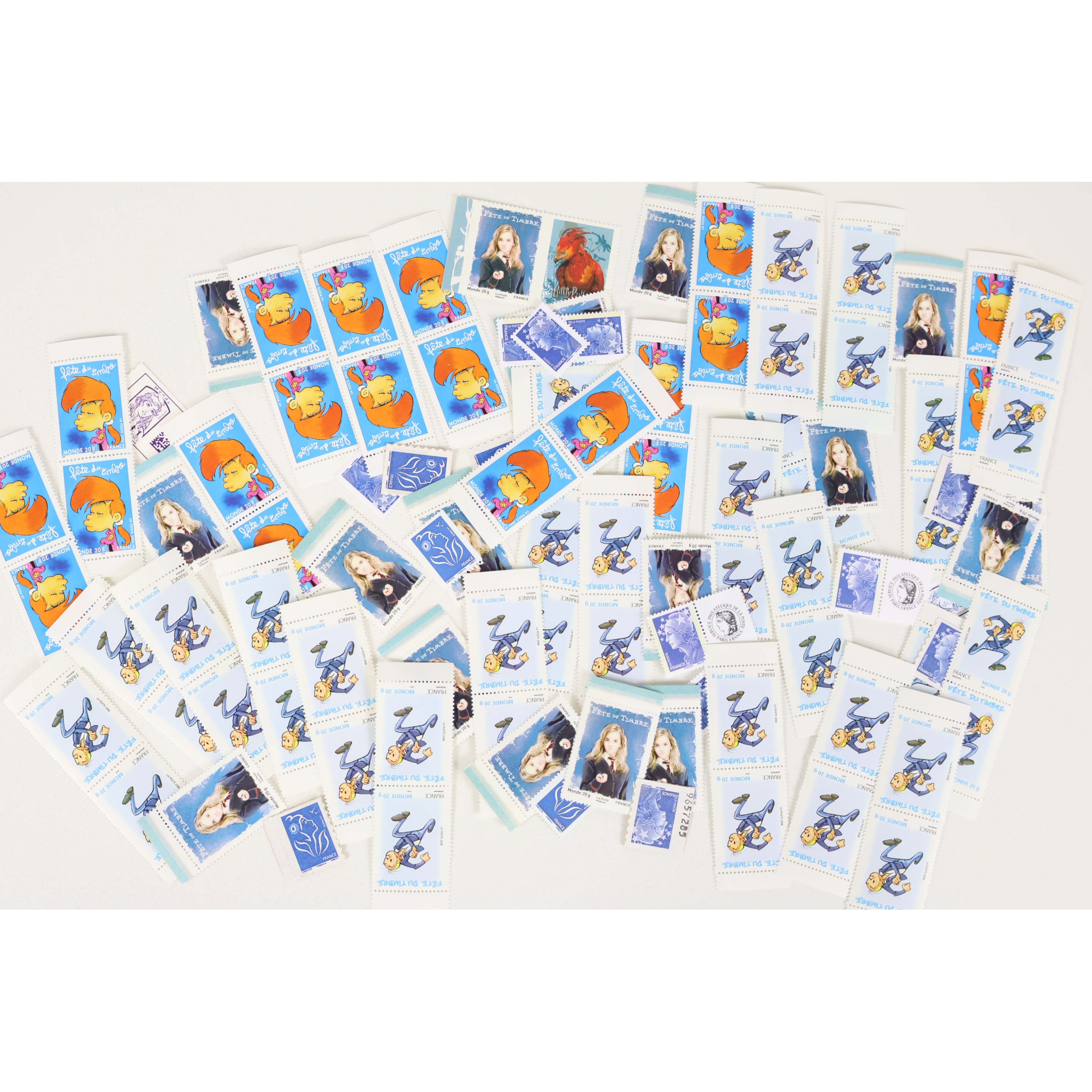 LOT DE 100 TIMBRES LETTRES MONDE / EUROPE 20G A VALIDITÉS PERMANENTES NEUFS