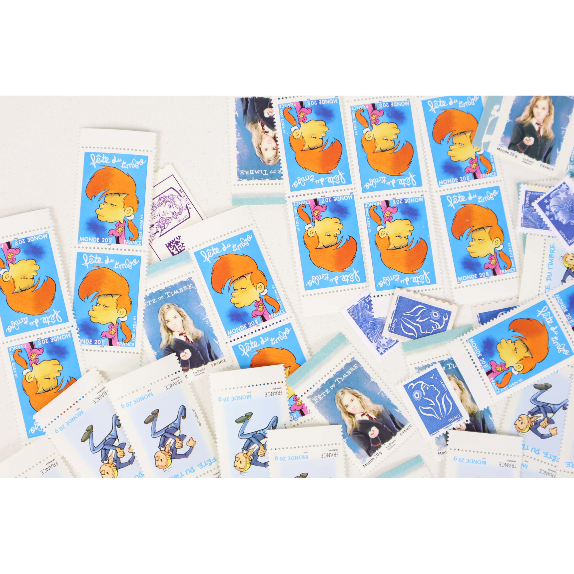 LOT DE 100 TIMBRES LETTRES MONDE / EUROPE 20G A VALIDITÉS PERMANENTES NEUFS