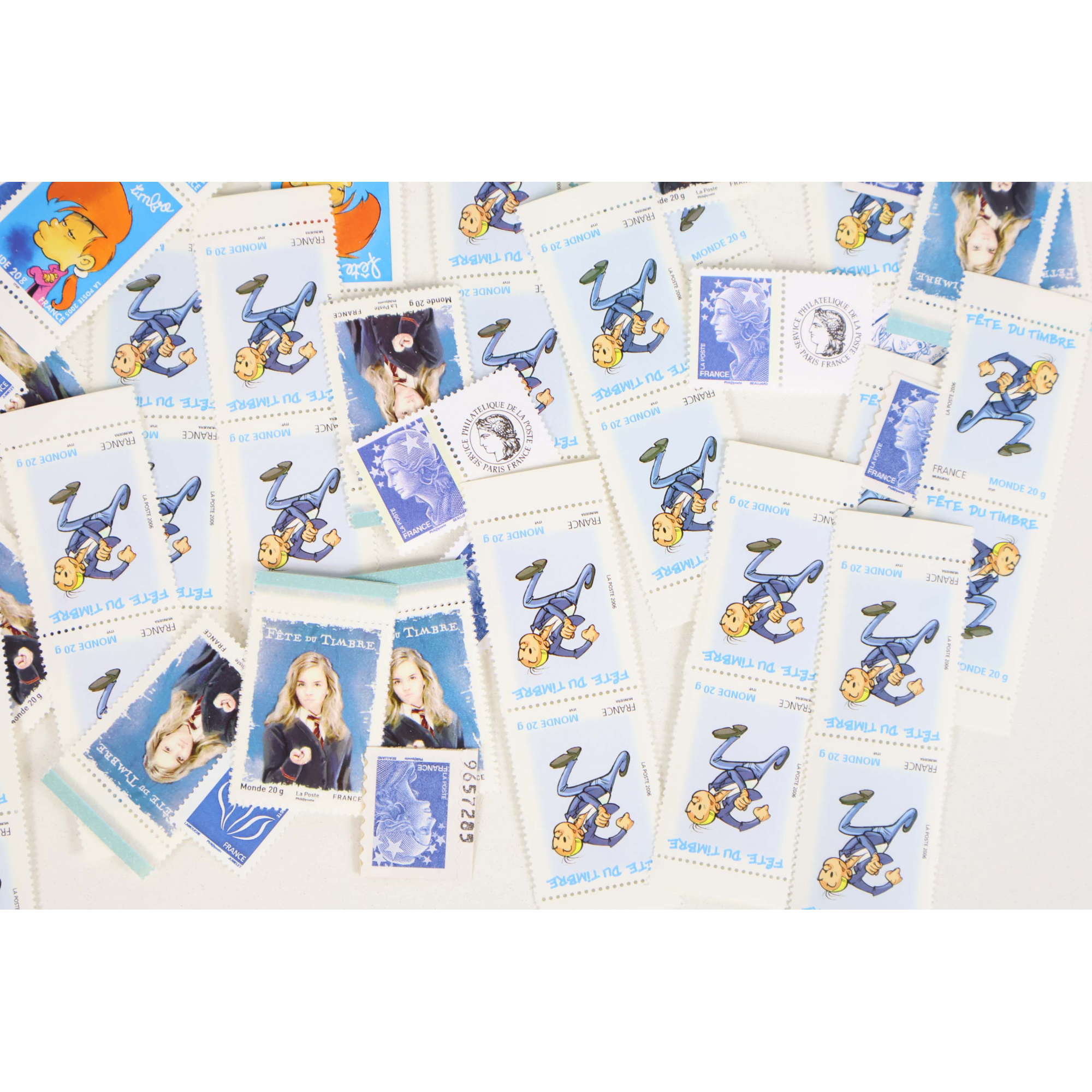 LOT DE 100 TIMBRES LETTRES MONDE / EUROPE 20G A VALIDITÉS PERMANENTES NEUFS