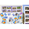 LOT DE 100 TIMBRES LETTRES MONDE / EUROPE 20G A VALIDITÉS PERMANENTES NEUFS