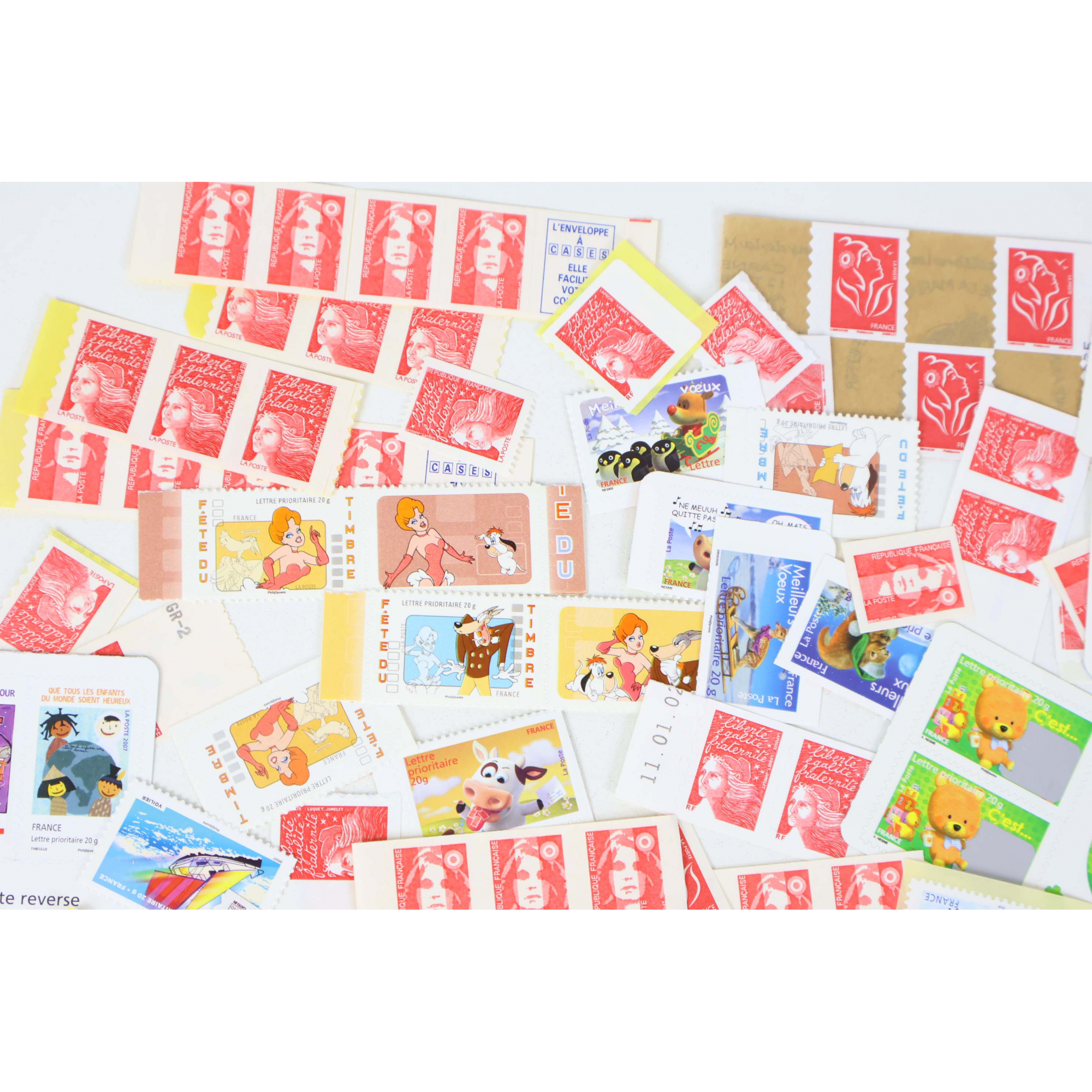 LOT DE 200 TIMBRES LETTRES 20G FRANCE A VALIDITÉ PERMANENTE, TVP POUR AFFRACNHIR