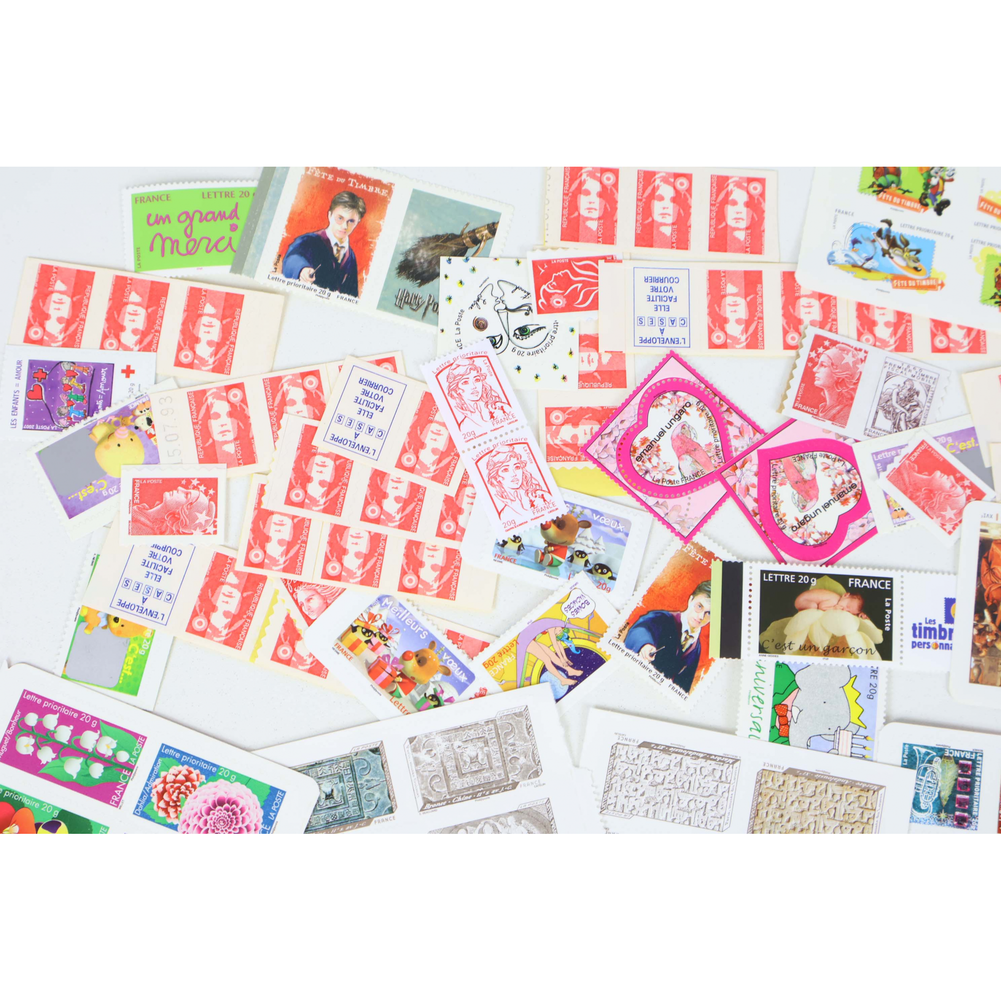 LOT DE 200 TIMBRES LETTRES 20G FRANCE A VALIDITÉ PERMANENTE, TVP POUR AFFRACNHIR