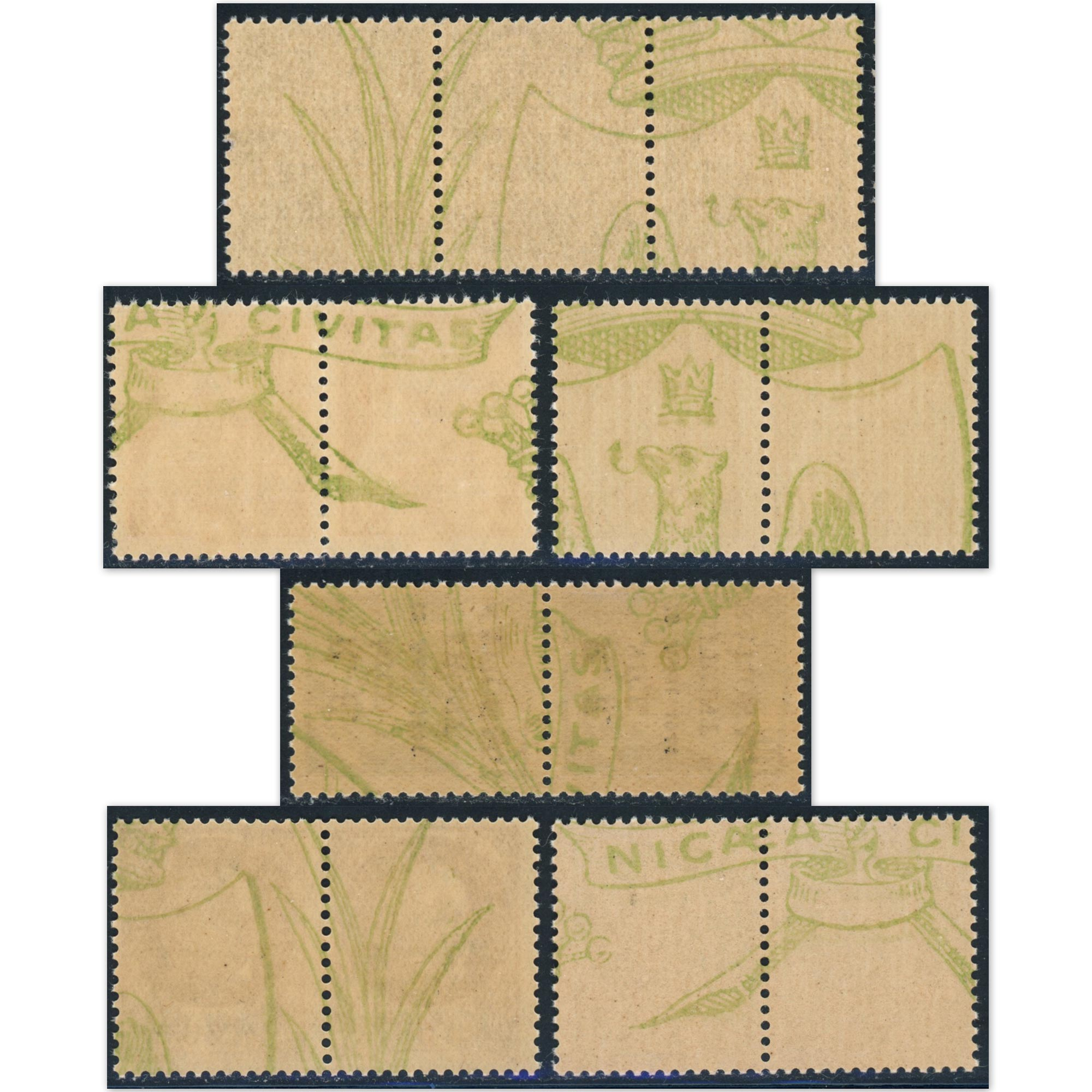 TIMBRES LIBÉRATION NICE N°1 À 6 SÉRIE COMPLÈTE TIMBRES NEUFS** EN PAIRES