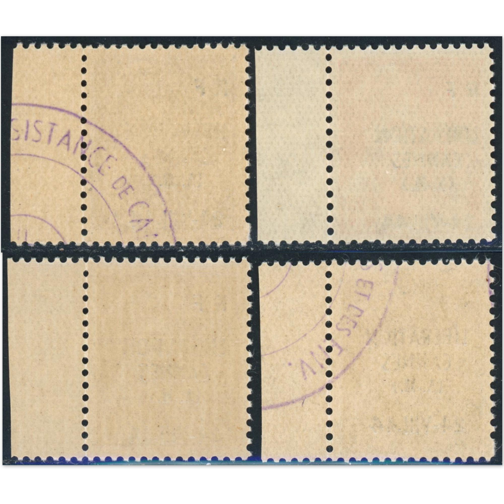 TIMBRES LIBÉRATION CANNES N°1 À 4 SÉRIE COMPLÈTE TIMBRES NEUFS** AVEC BDF