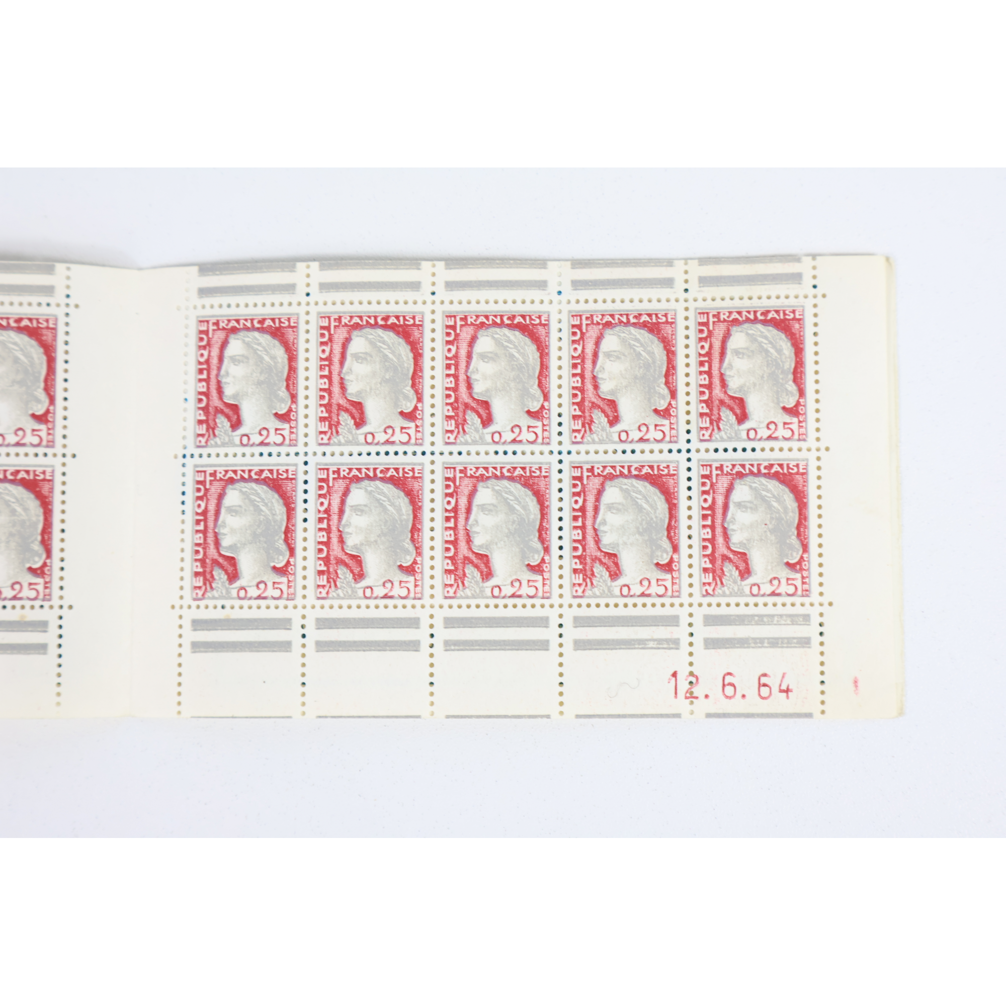 FRANCE CARNET ANCIEN N°1263-C3 TIMBRES NEUFS TYPE MARIANNE DE DESCARIS
