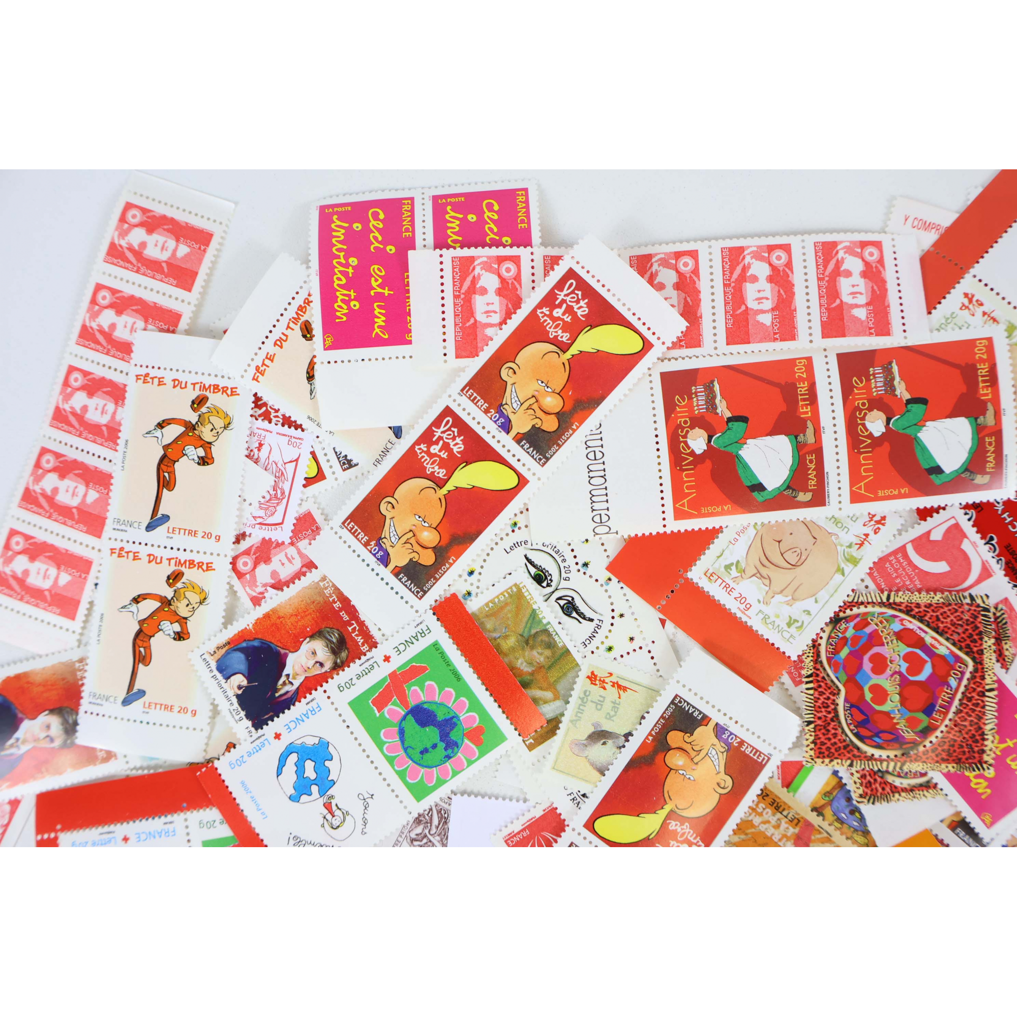 LOT DE 200 TIMBRES LETTRES 20G FRANCE À VALIDITÉ PERMANENTE, TVP POUR AFFRANCHIR