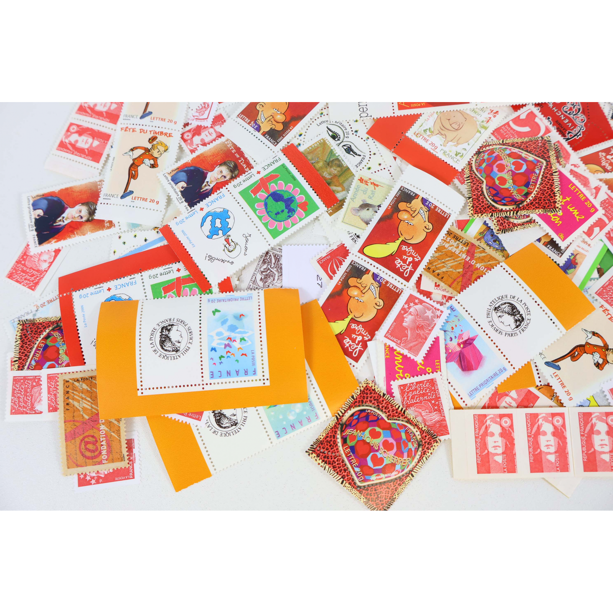 LOT DE 200 TIMBRES LETTRES 20G FRANCE À VALIDITÉ PERMANENTE, TVP POUR AFFRANCHIR