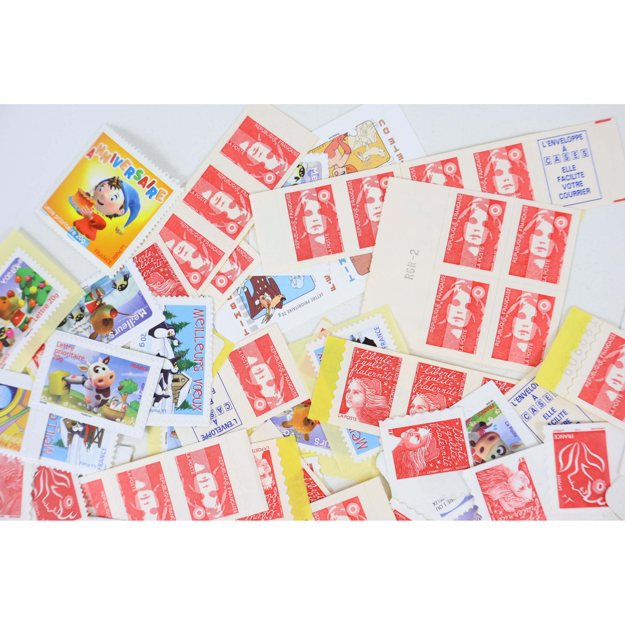 LOT DE 200 TIMBRES LETTRES 20G FRANCE À VALIDITÉ PERMANENTE, TVP POUR AFFRANCHIR