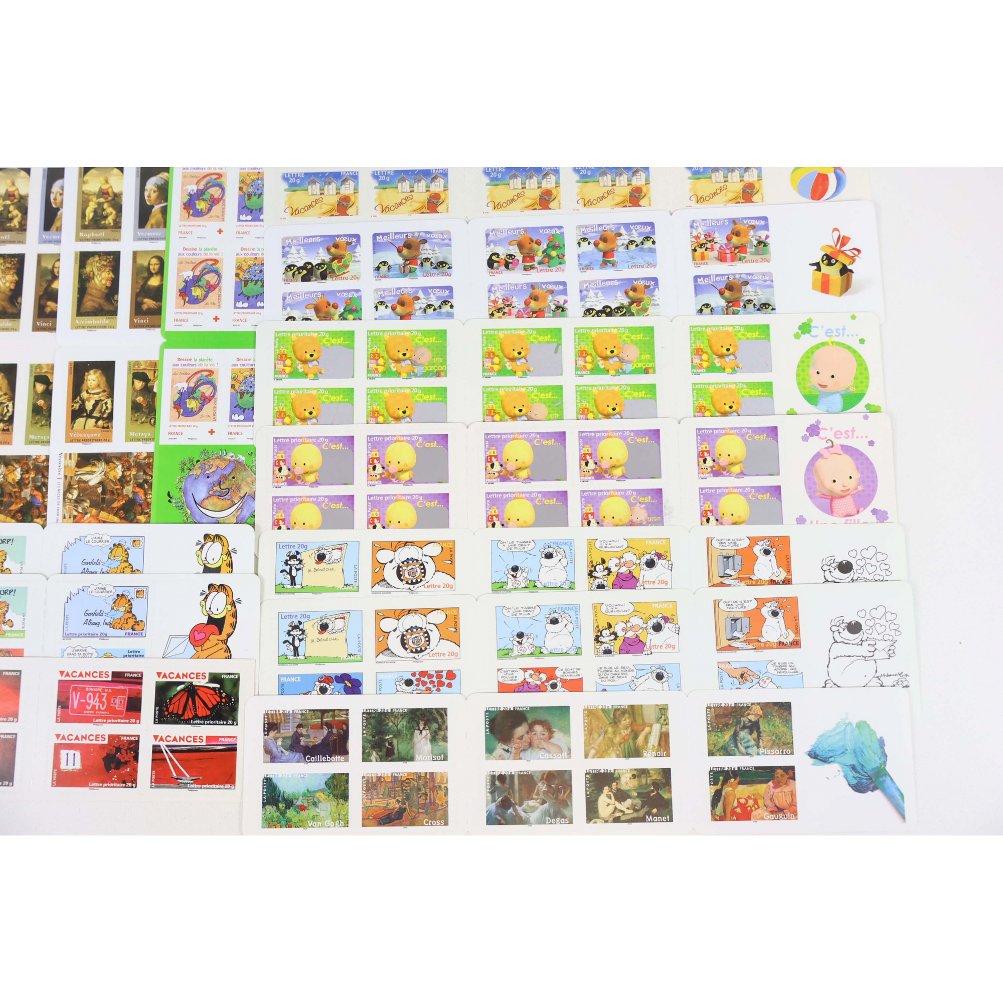 LOT DE 260 TIMBRES AUTOADHÉSIFS LETTRES 20G VP FRANCE , CARNETS POUR AFFRANCHIR