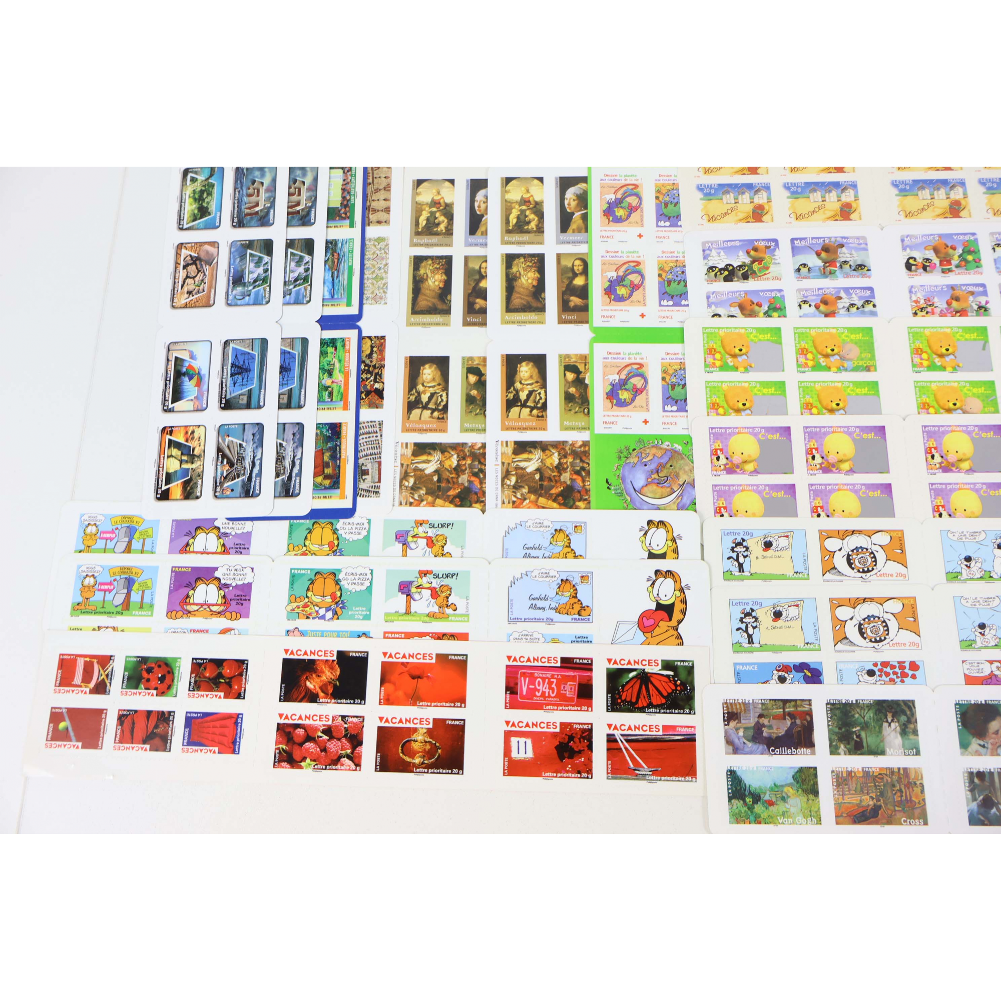 LOT DE 260 TIMBRES AUTOADHÉSIFS LETTRES 20G VP FRANCE , CARNETS POUR AFFRANCHIR