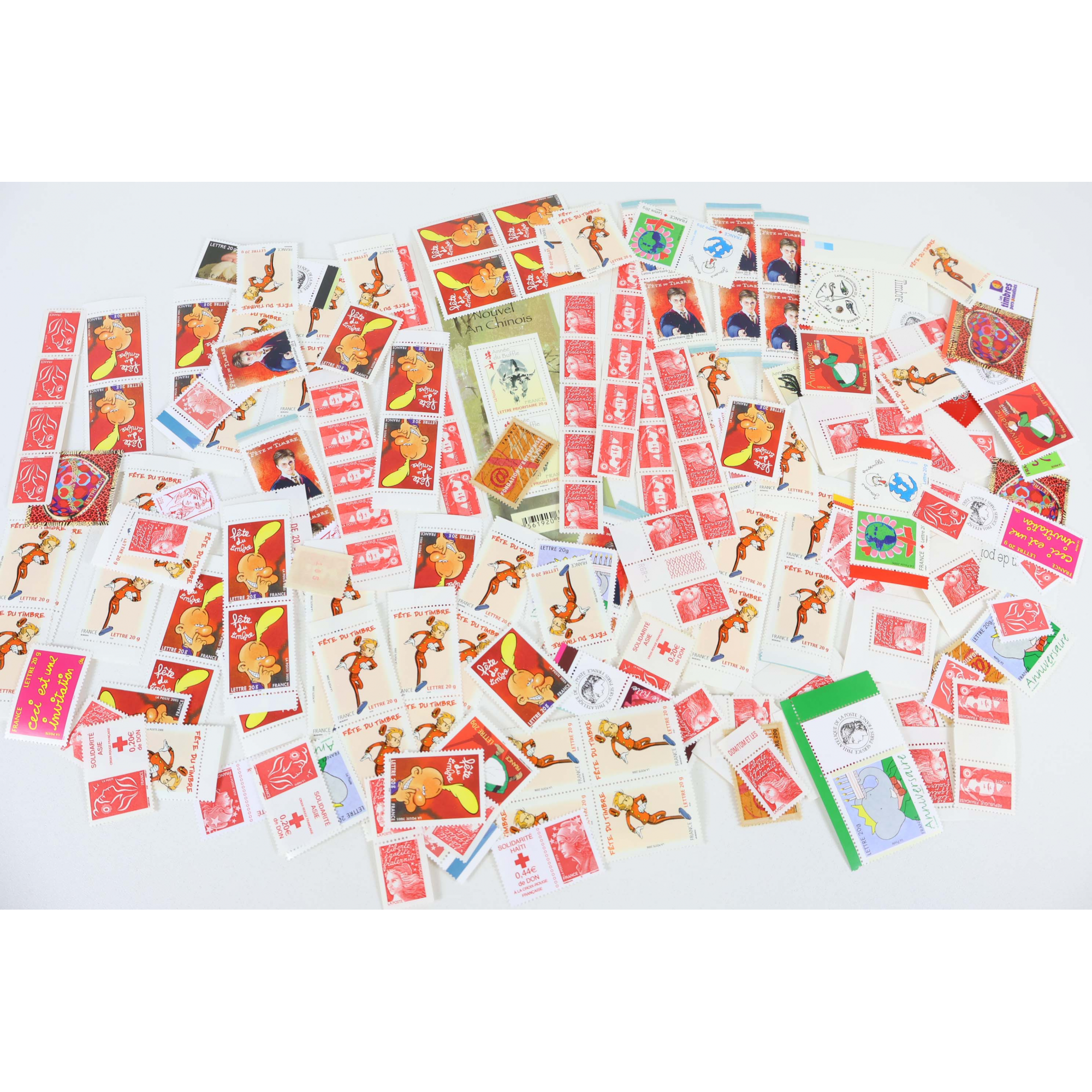 LOT DE 200 TIMBRES LETTRES 20G FRANCE À VALIDITÉ PERMANENTE, TVP POUR AFFRANCHIR