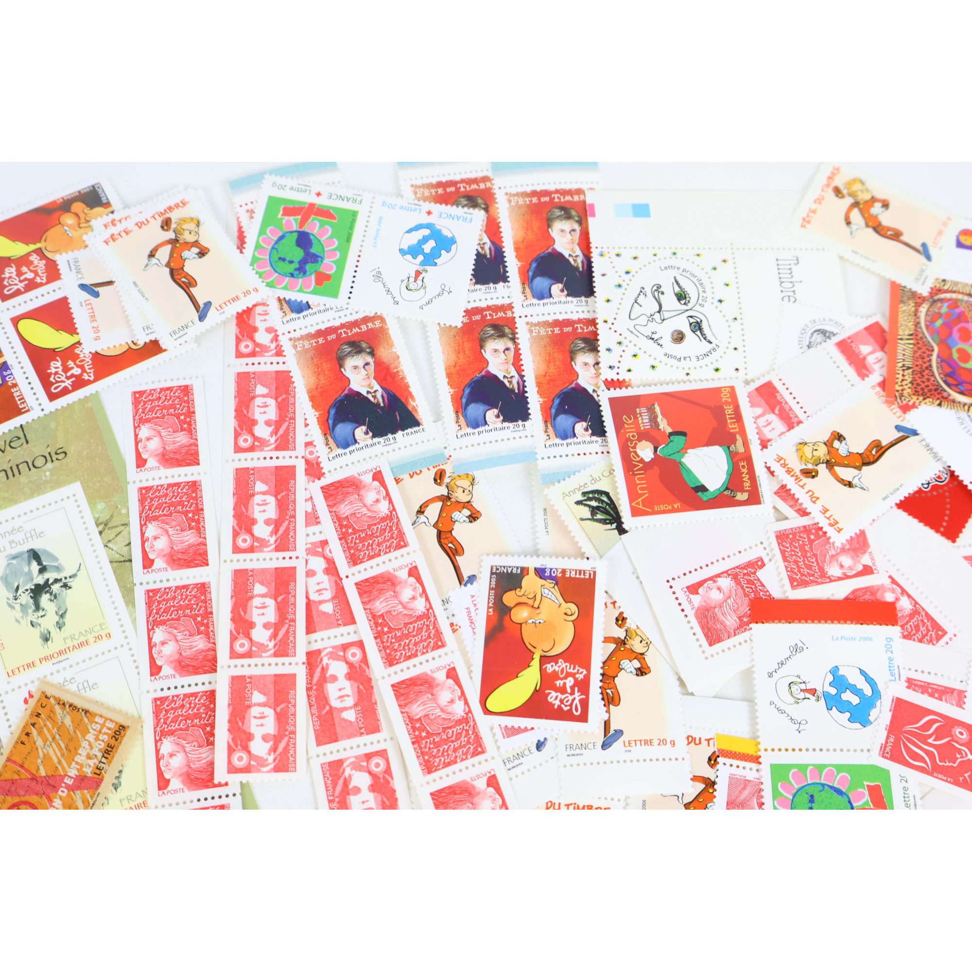LOT DE 200 TIMBRES LETTRES 20G FRANCE À VALIDITÉ PERMANENTE, TVP POUR AFFRANCHIR