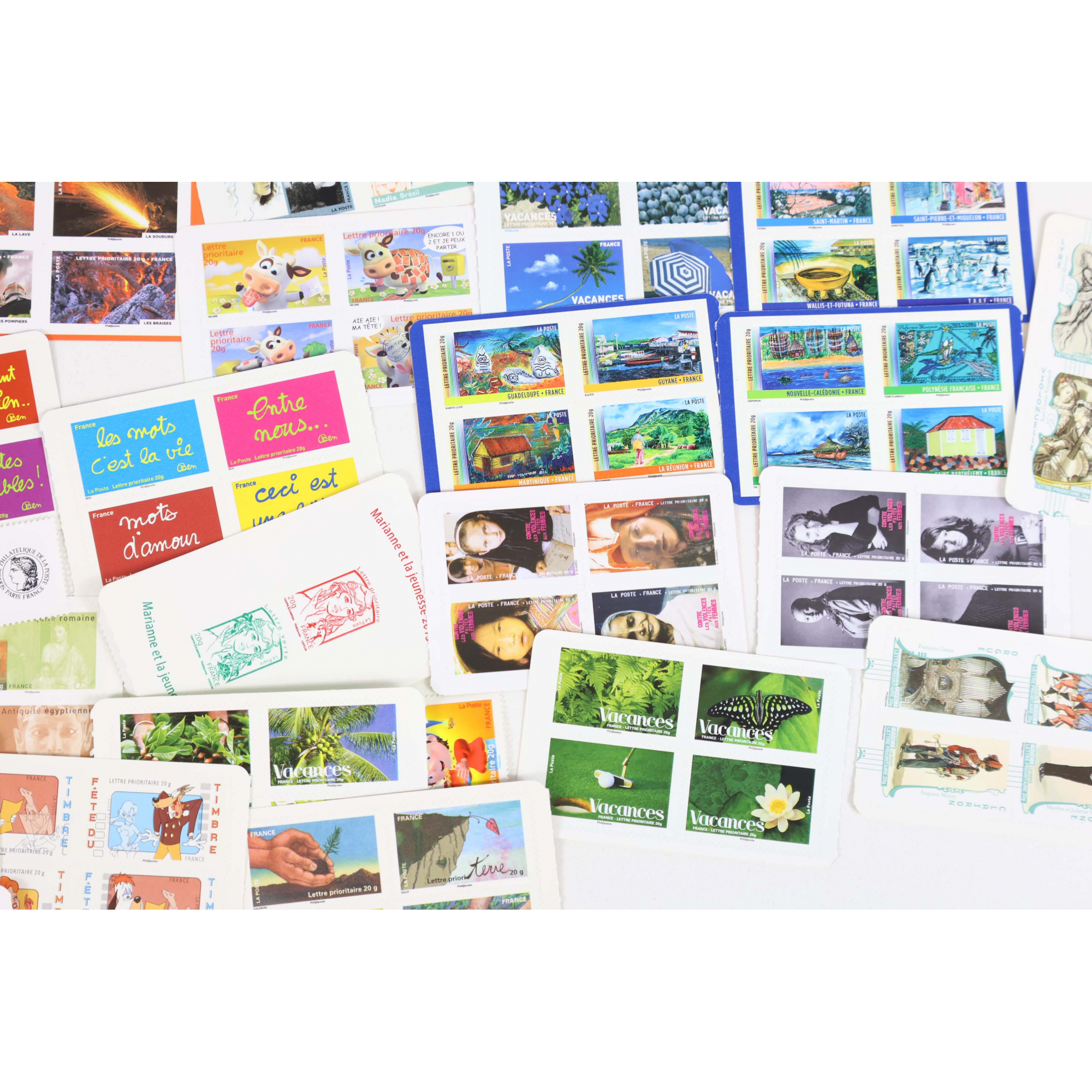 LOT DE 200 TIMBRES LETTRES 20G FRANCE À VALIDITÉ PERMANENTE, TVP POUR AFFRANCHIR
