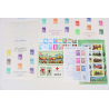 LOT DE TIMBRES POSTE EN EUROS, BLOCS AVEC DÉFAUTS POUR AFFRANCHIR FACIALE 157€