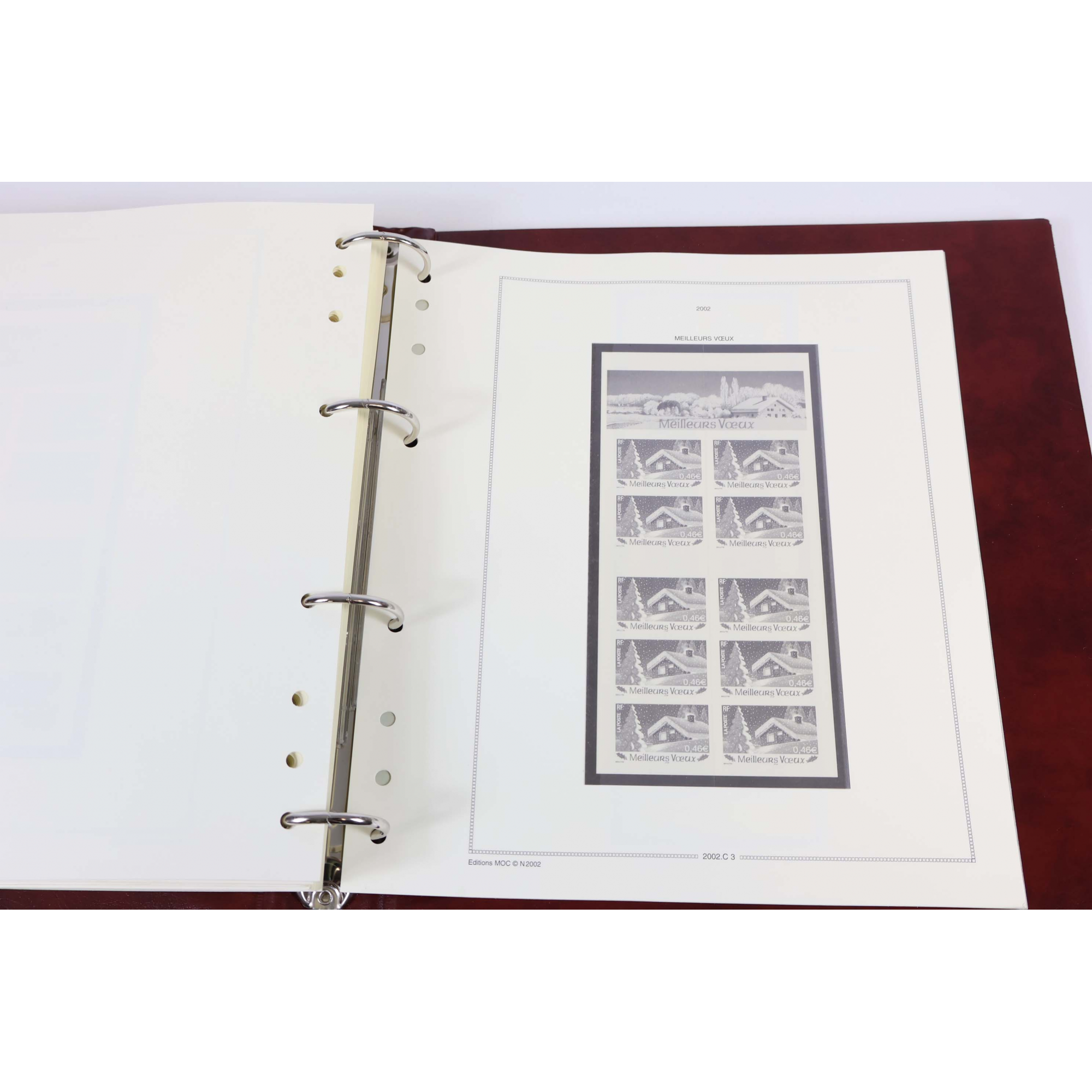 ALBUM MOC FRANCE DE 1994 À 2002 POUR RANGER UNE COLLECTION DE TIMBRES