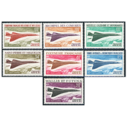 GRANDE SÉRIE COLONIALE COMPLÈTE CONCORDE TIMBRES NEUFS** ANNÉE 1969 COTE 403€