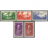 MONACO SÉRIE COMPLÈTE N°135 À 139 "JARDINS DE LA PRINCIPAUTÉ" TIMBRES NEUFS**