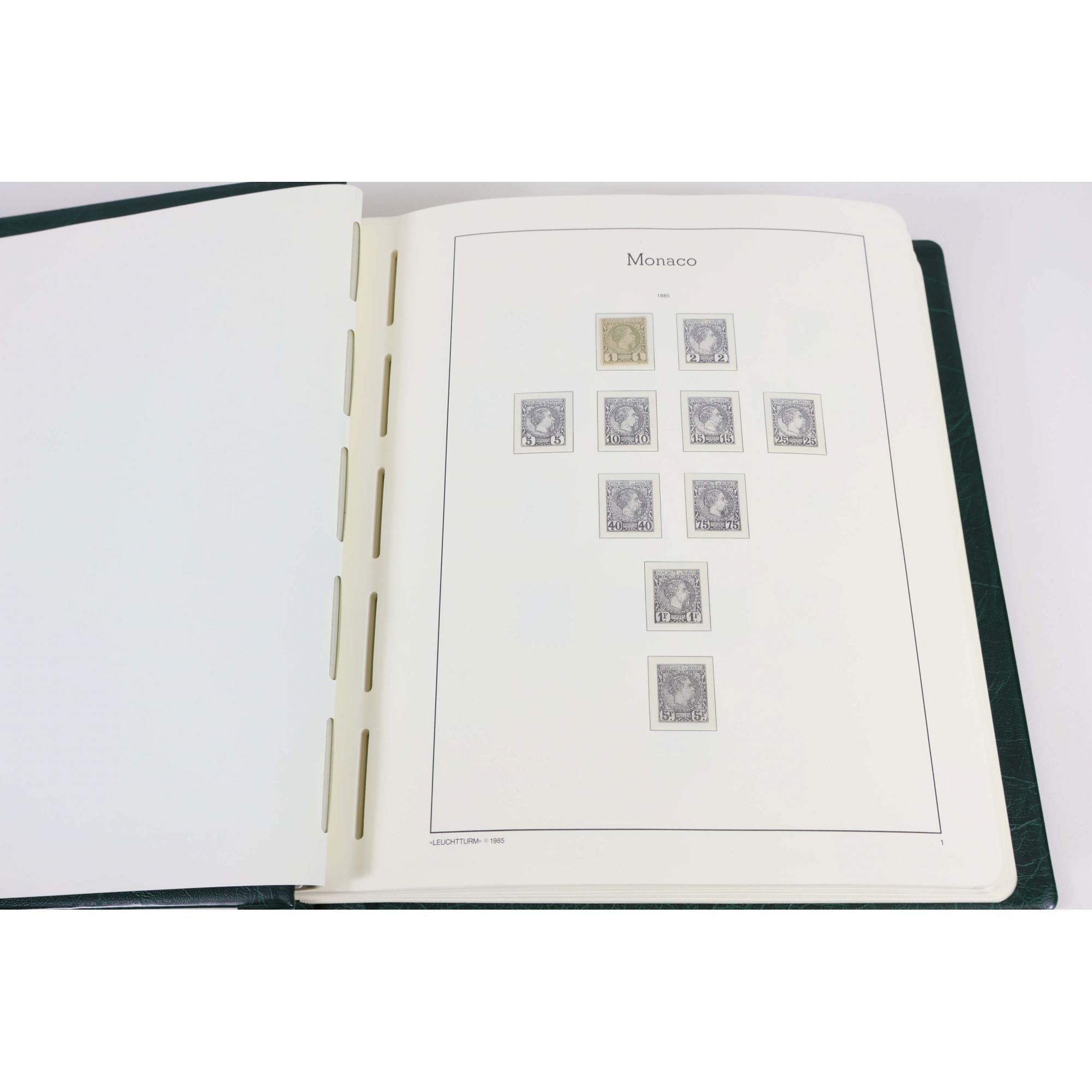 MONACO COLLECTION AVANCEE DE TIMBRES NEUFS DE 1885-1974 COTE SUPERIEURE A 5000€