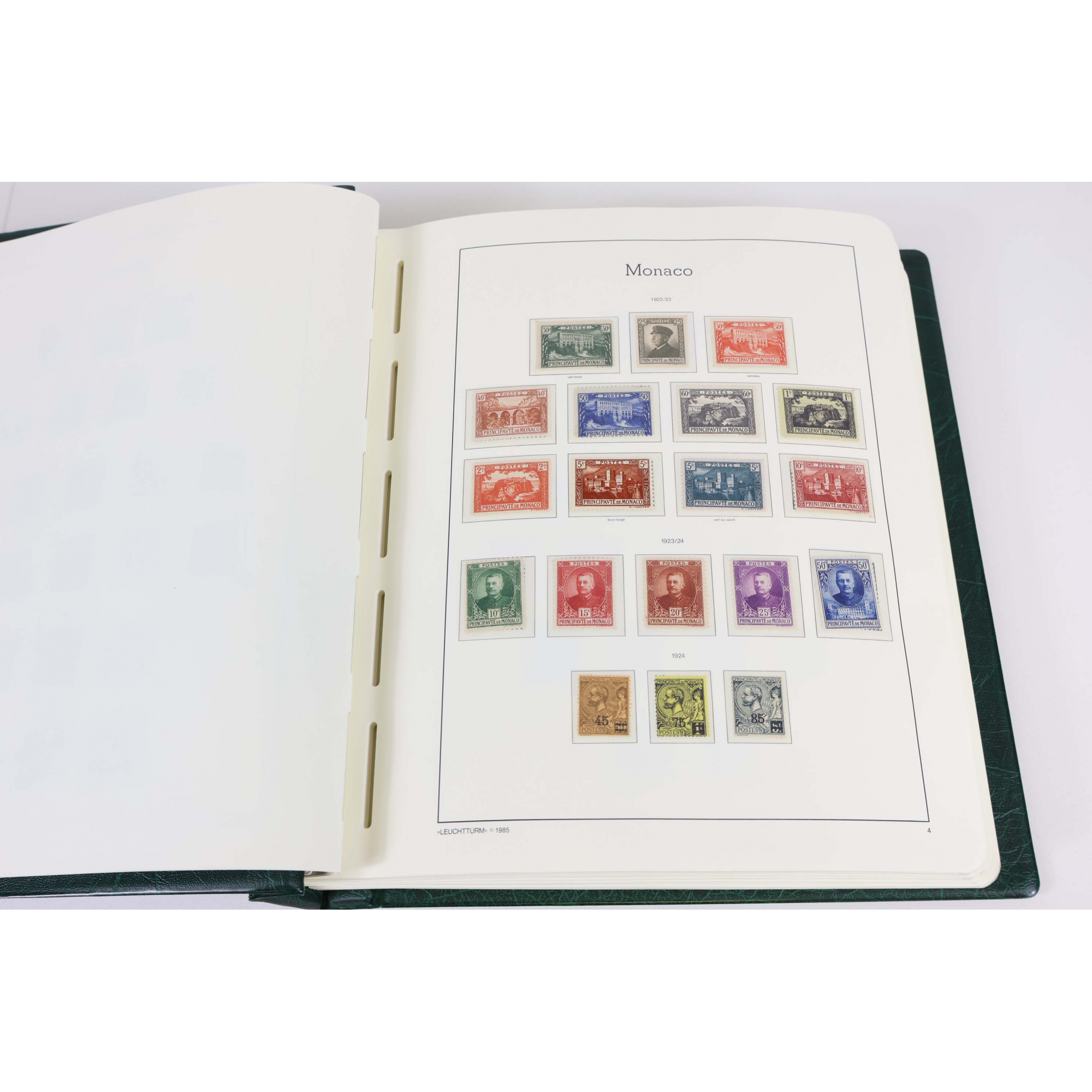 MONACO COLLECTION AVANCEE DE TIMBRES NEUFS DE 1885-1974 COTE SUPERIEURE A 5000€