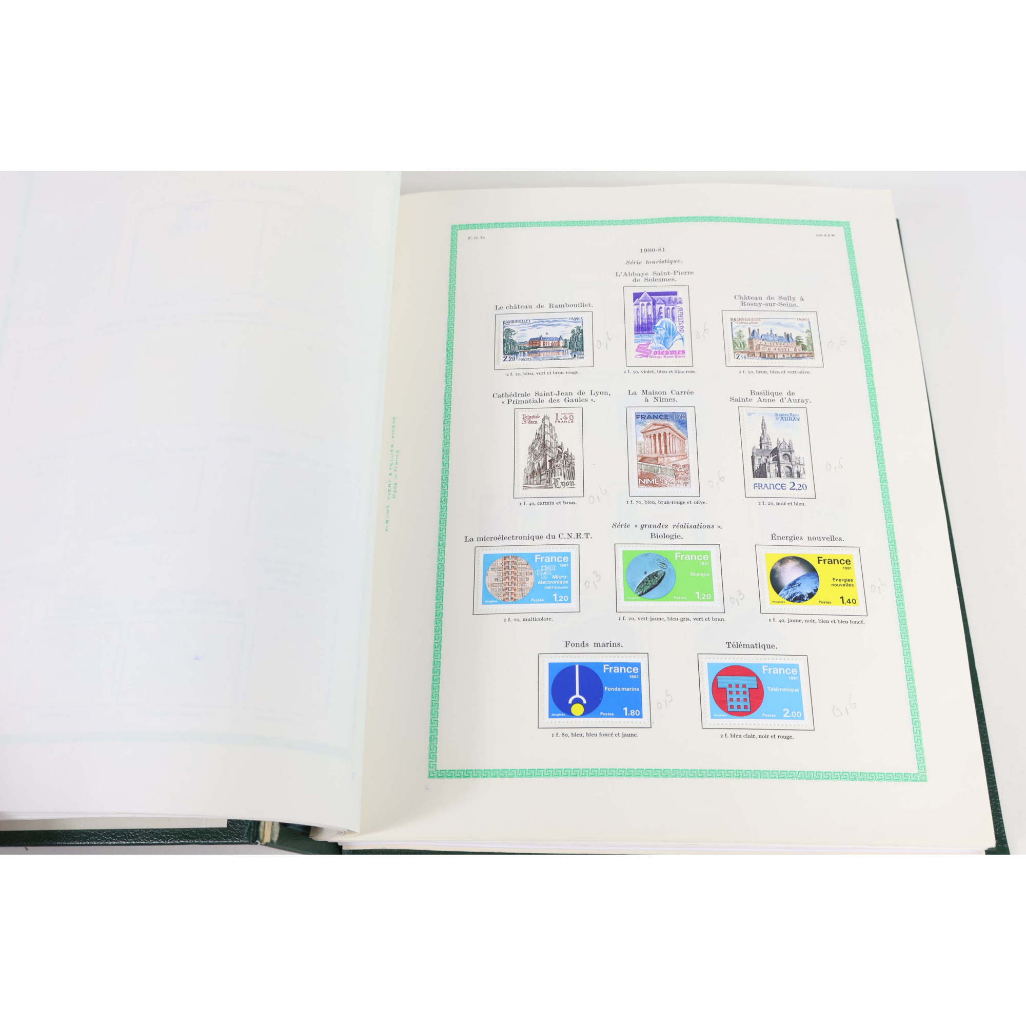 COLLECTION TIMBRES FRANCE DE 1974 A 1997 NEUFS SUR CHARNIÈRE ALBUM YT VF 830.69€
