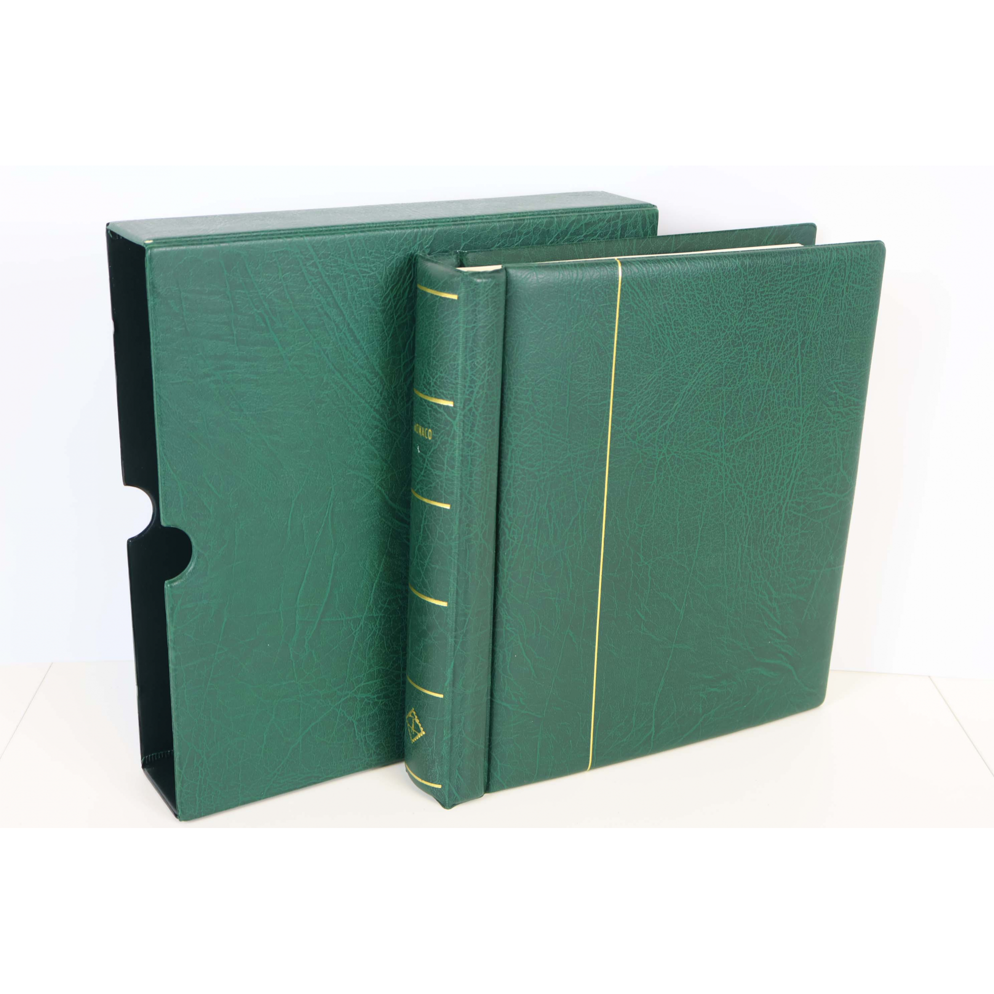 MONACO COLLECTION COMPLETE TIMBRES NEUFS** DE 1975 A 1989 ALBUM LEUCHTTURM