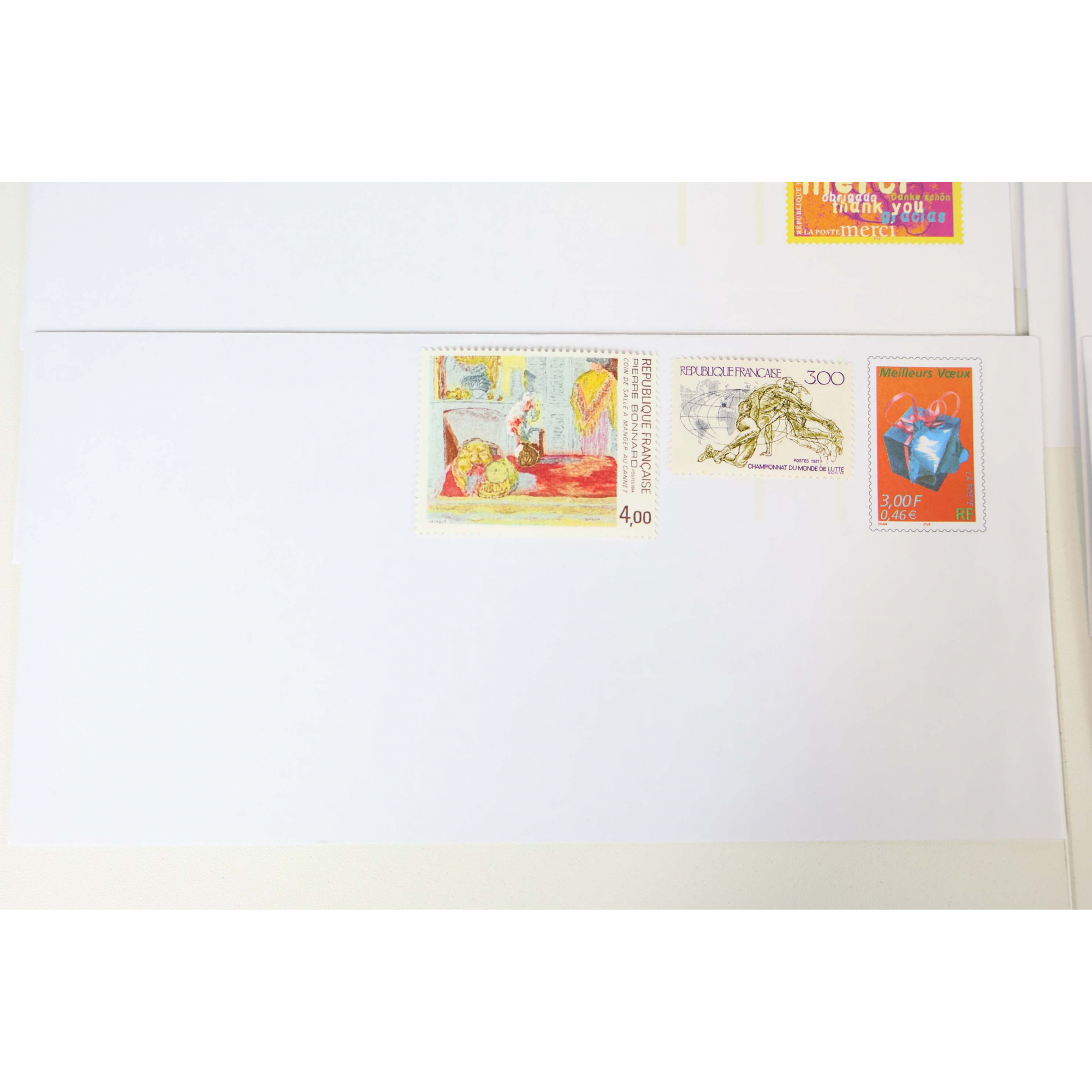 LOT 60 ENVELOPPES PRÉ AFFRANCHIES POUR LETTRES 20G FRANCE, AVEC TIMBRES A COLLER
