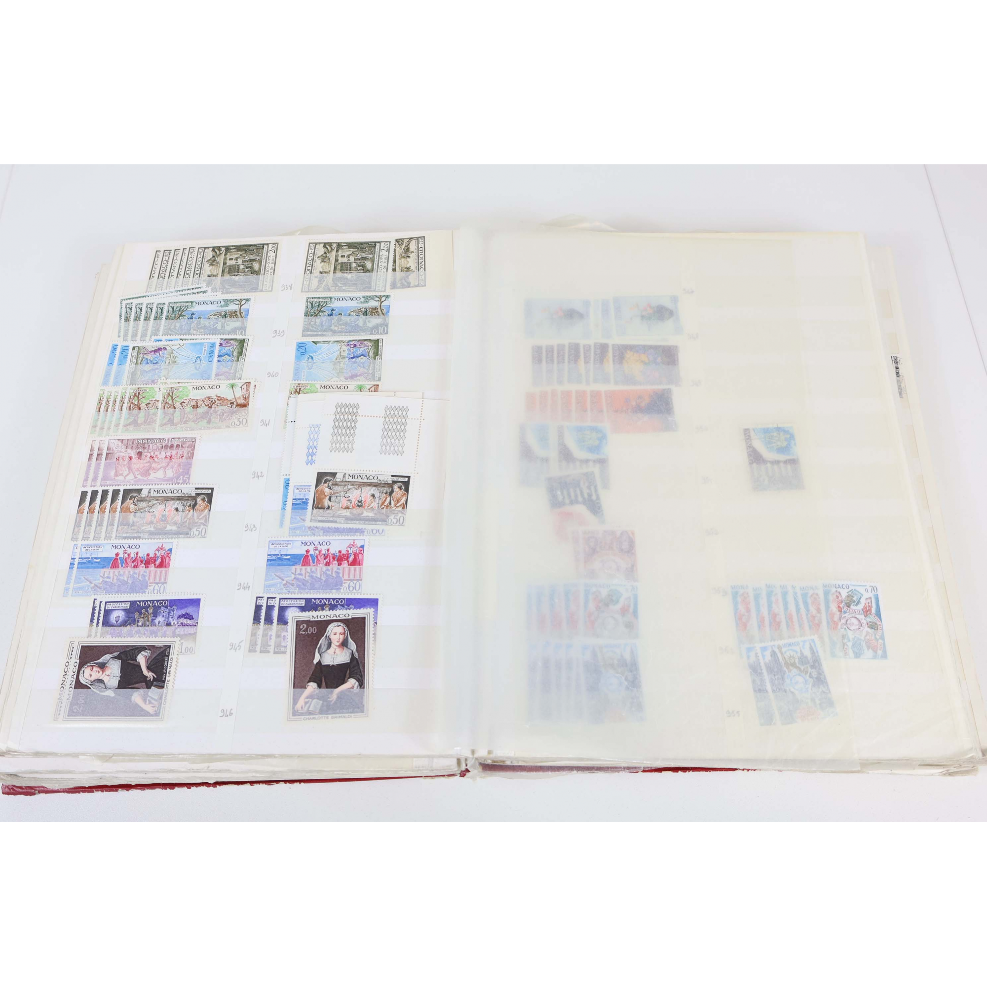 STOCK MARCHAND MODERNE DE MONACO TIMBRES NEUFS** EN QUANTITE FACIALE 2381FFr