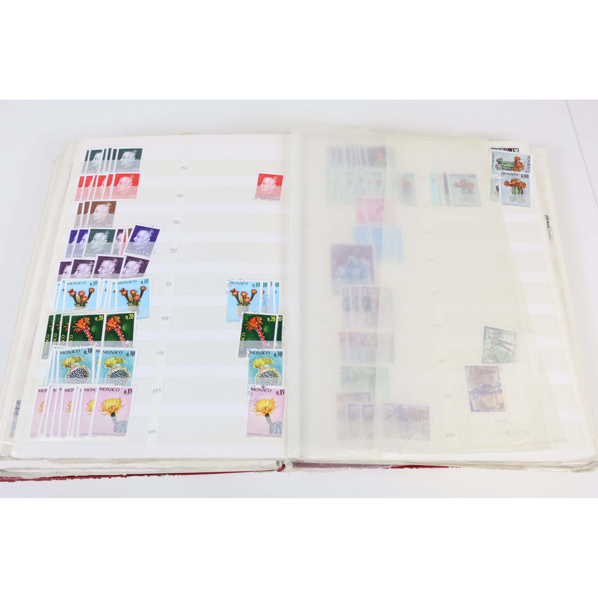 STOCK MARCHAND MODERNE DE MONACO TIMBRES NEUFS** EN QUANTITE FACIALE 2381FFr