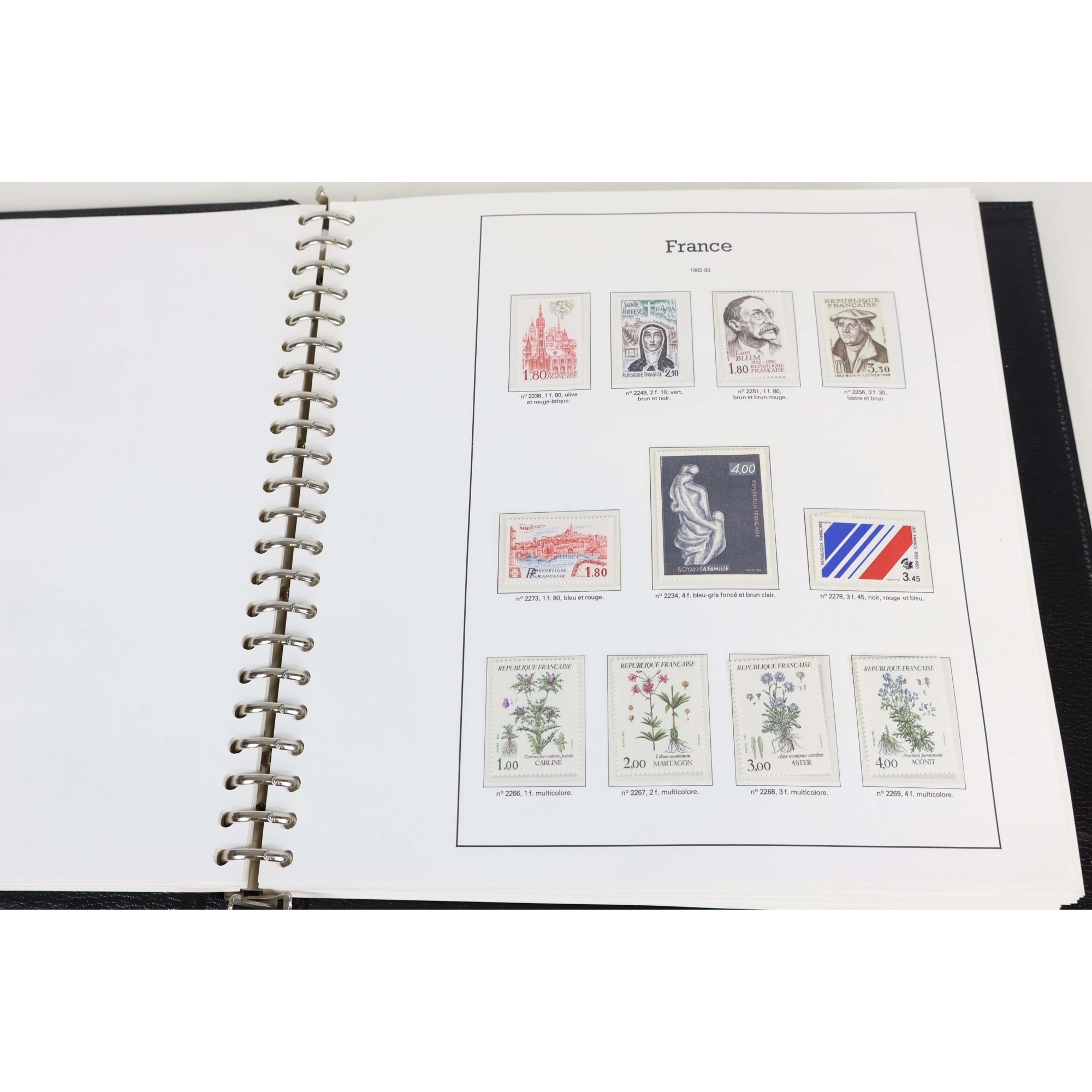 FRANCE COLLECTION COMPLETE DE 1979 A 1991 TIMBRES NEUFS** CLASSEUR YT FAC 2258Fr