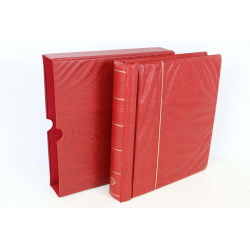 CLASSEUR HAUT DE GAMME LEUCHTTURM POUR UNE COLLECTION ANDORRE FR DE 1931 A 2024